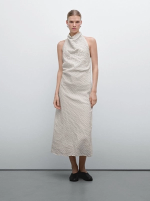 Massimo Dutti: Платье миди с открытой спиной | Новости сайта